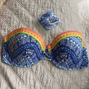 Victoria’s Secret Aztec Print Strapless Bikini